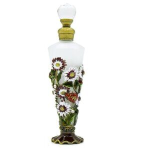 Mocsicka Decorative Vintage Style Refillable Perfume Bottle in Crystal Glass